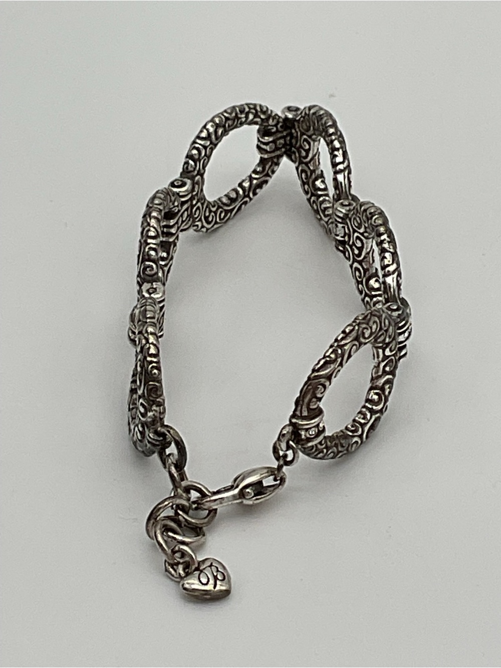 Brighton Central Park Circle Silver-Plated Link Bracelet